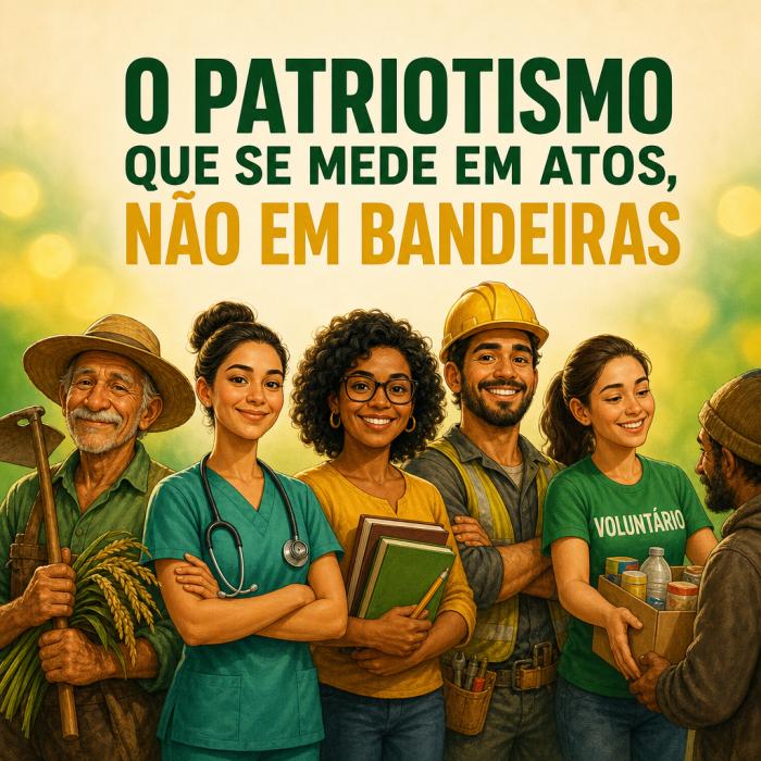 O Patriotismo que se Mede em Atos, Não em Bandeiras
