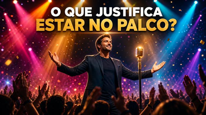 O QUE JUSTIFICA ESTAR NO PALCO?