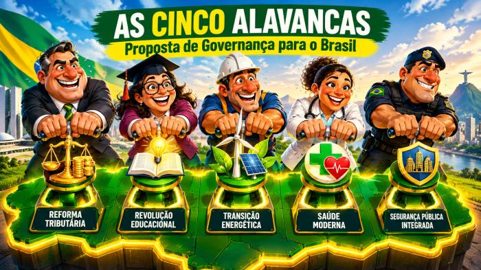 As cinco alavancas e o elefante na sala: