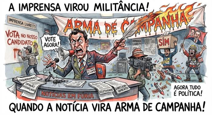 A imprensa que virou militância: