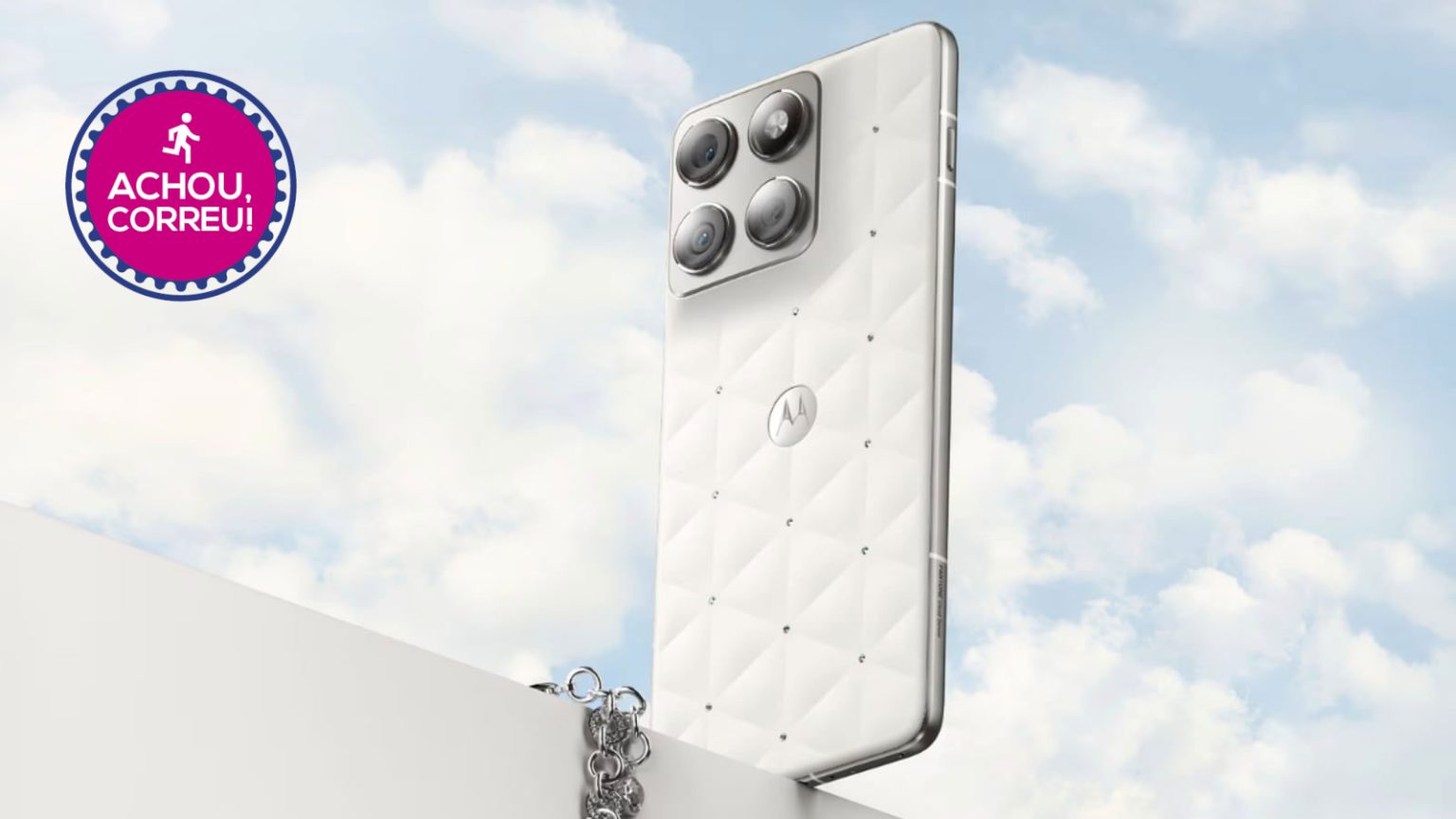 Edição Swarovski: Motorola Edge 70 (512 GB) tem 43% OFF em 12x na Amazon
