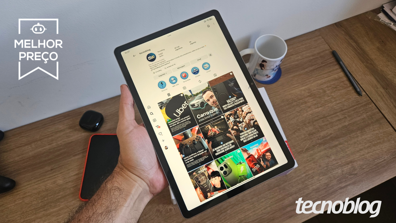 Lenovo Idea Tab (256 GB) atinge melhor preço com cupom e inclui acessórios