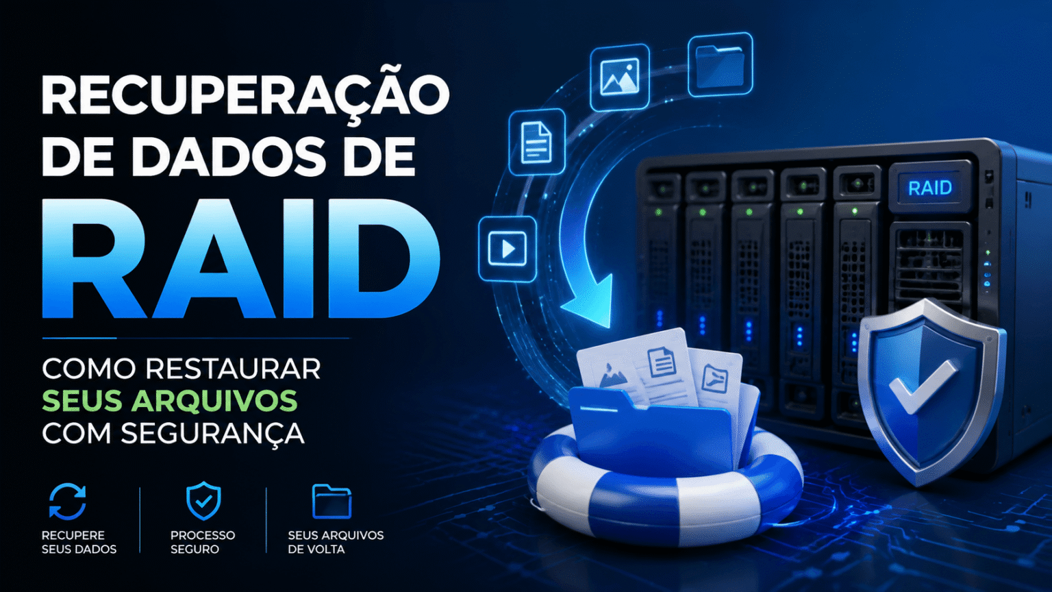 Recuperação de dados de RAID: como restaurar seus arquivos com segurança