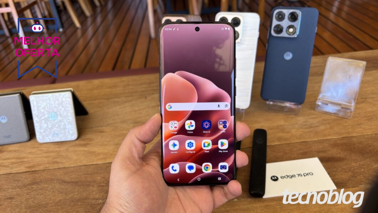 Motorola Edge 70 Pro já fica R$ 900 mais barato com cupom no Magalu
