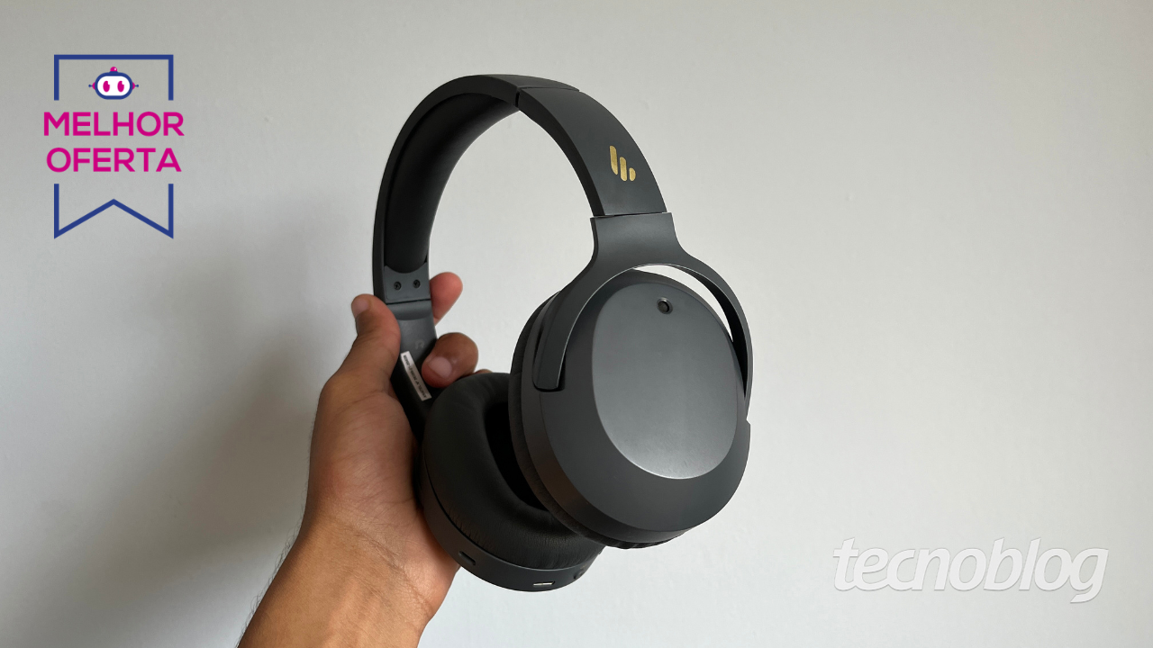 Edifier W820NB com ANC tem R$ 100 OFF em oferta parcelável em até 6x na Amazon