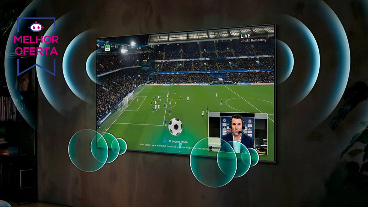 Smart TV 4K Samsung 70″ tem oferta em até 12x de R$ 324,99 na Amazon