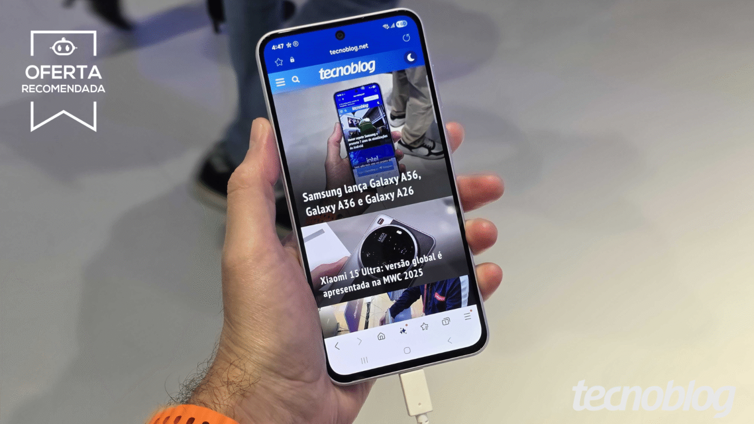 Galaxy A36 (256 GB) tem promoção com grande queda de preço no Mercado Livre