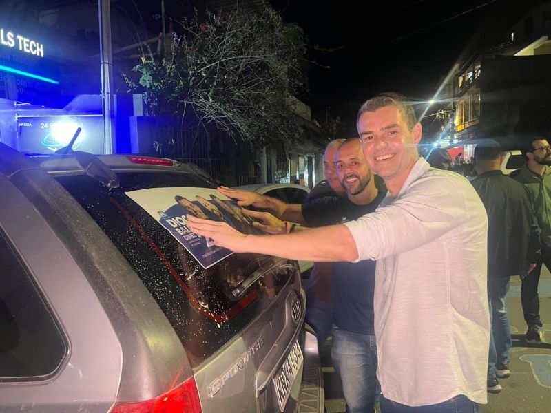 Em adesivaço em Barra Mansa, Diogo Balieiro reforça compromisso com o Sul Fluminense